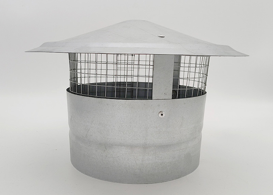円形ガルバニズム 屋根の風口パイプキャップ ワイヤレスメッシュ 200mm 上部幅