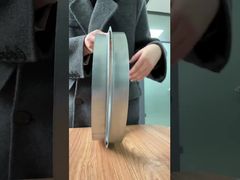 Circular ventilation duct interface fixed with galvanized flange and clamp