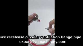 ステンレス鋼 304 リングダクトクランプ換気パイプクランプ