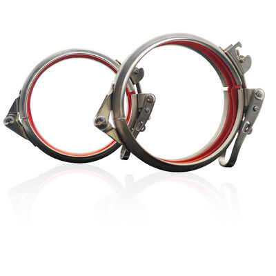 スプリングホースクランプ調整可能なパイプホースクランプクイックリリース丸型ダクトクランプ急速ロックリング