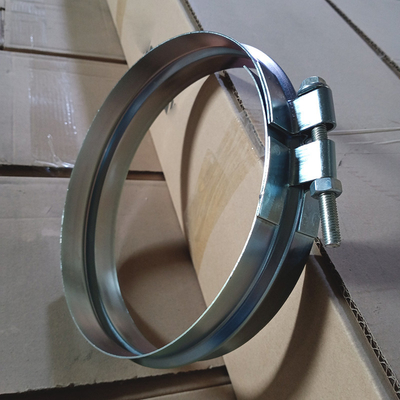 150~600mm 幅クランプ 幅48mm スパイラルクランプ 帯 フランジド・スピラル・ダクト接続