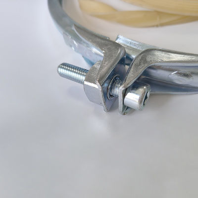 Heavy Duty Pipe Clamps with EPDM Gasket for Ventilation Ducts in 304 Stainless Steel