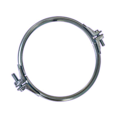 SUS304製の防塵システム用、ガスケット厚調整可能、二分割構造のヘビーデューティーパイプクランプ