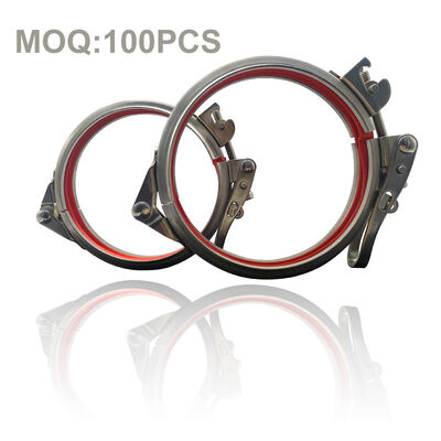 スピード・リリース・パイプ・クランプ・ラピッド・ロック・ダクト・ステンレス・スチール304 クリップス・レバーロック・リング・クランプ