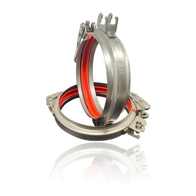 スピード・リリース・パイプ・クランプ・ラピッド・ロック・ダクト・ステンレス・スチール304 クリップス・レバーロック・リング・クランプ