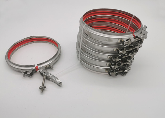 鋼鉄ゴムが付いているクリップを導管で送る304ボルトで固定されたタイプ125mmのステンレス製のパイプ・クランプ