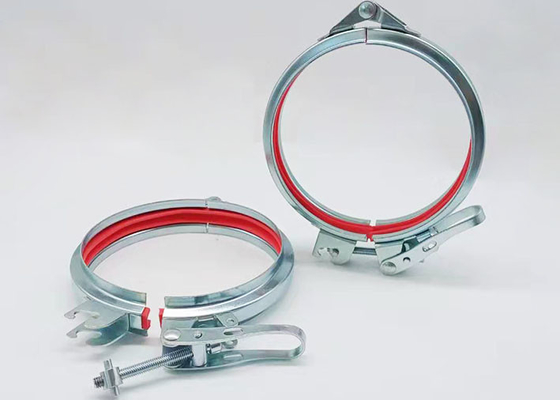 Uのタイプは電流を通されたパイプ・クランプの調節可能なシーリング リング換気の塵クランプに溝を作った