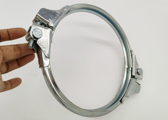150mm ラウンド炭素鋼 V 溝クランプ、独立したシール リング ボルト付き