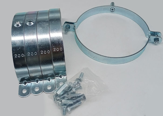 200mm の産業 2.5mm の厚さのための円形の分割管クランプの掛かるフープ