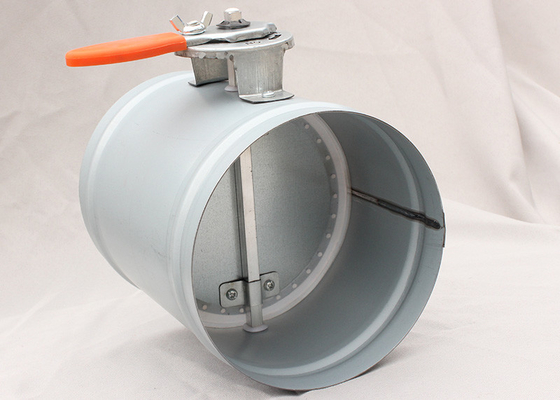 150mm ガルバネス鋼HVACゾーンダムパー 手動操作制御刃の動作