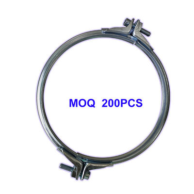 換気および集塵システム用のカスタマイズ生産による150mmボルト締めパイプクランプ