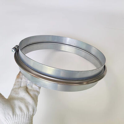 250mm 磨いた亜鉛管のクランプ 換気管のガルバン化ボルト管のホースクランプ